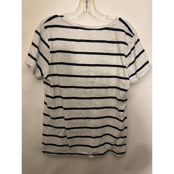 madewell white and blue  tshirt size large - Picture 2 of 5